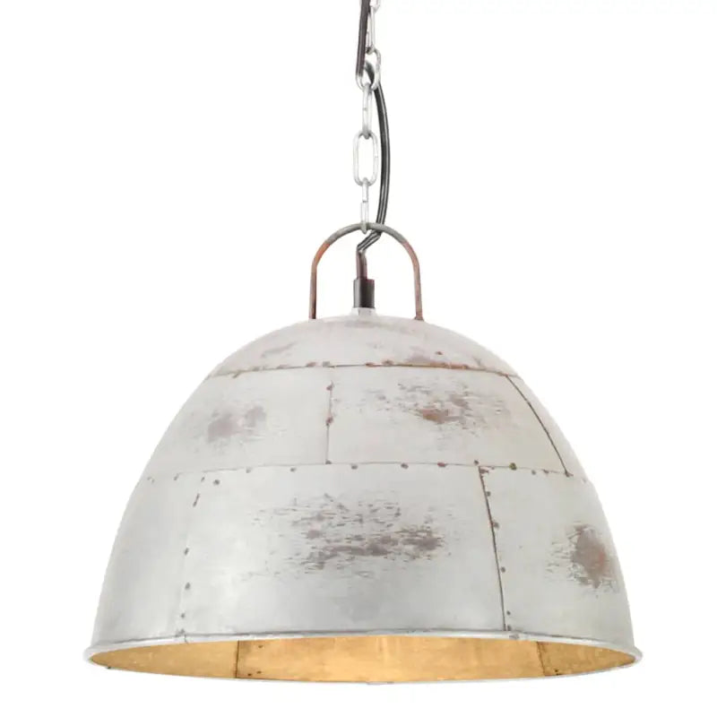 Hanglamp met grote lampenkap voor woonkamer en eetkamer - Zilver / Φ 31 cm / 1 - Lampen