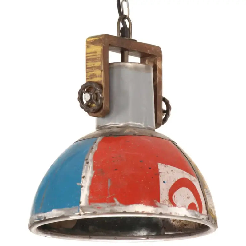 Hanglamp van massief gerecycled hout voor woonkamer en eetkamer - Multikleur / Ø 30 cm / 1 - Lampen