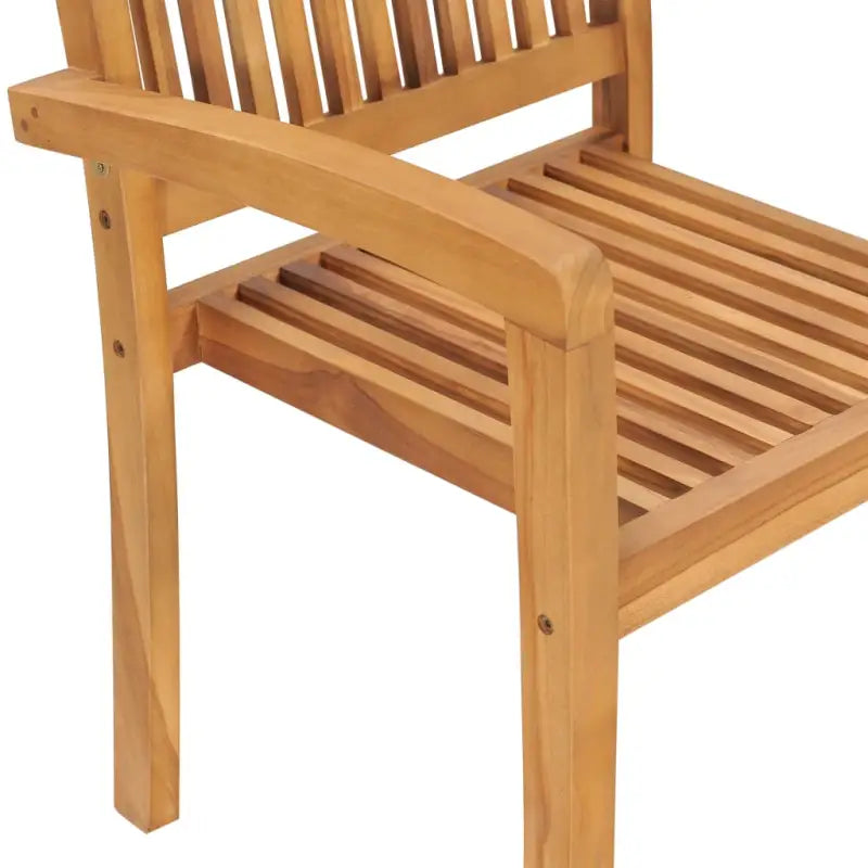 Hard teakhout tuinstoelen met fijn geschuurd ontwerp voor rustieke charme - Tuinstoelen