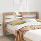 Hedendaags hoofdbord in massief grenenhout voor een complete slaapkamerlook - Naturel / 130 x 16 x 82 cm / 1