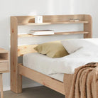 Hedendaags hoofdbord in massief grenenhout voor een complete slaapkamerlook - Naturel / 85 x 16 x 82 cm / 1