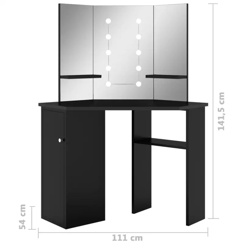 Hoekkaptafel Met Led 111X54X141,5 Cm