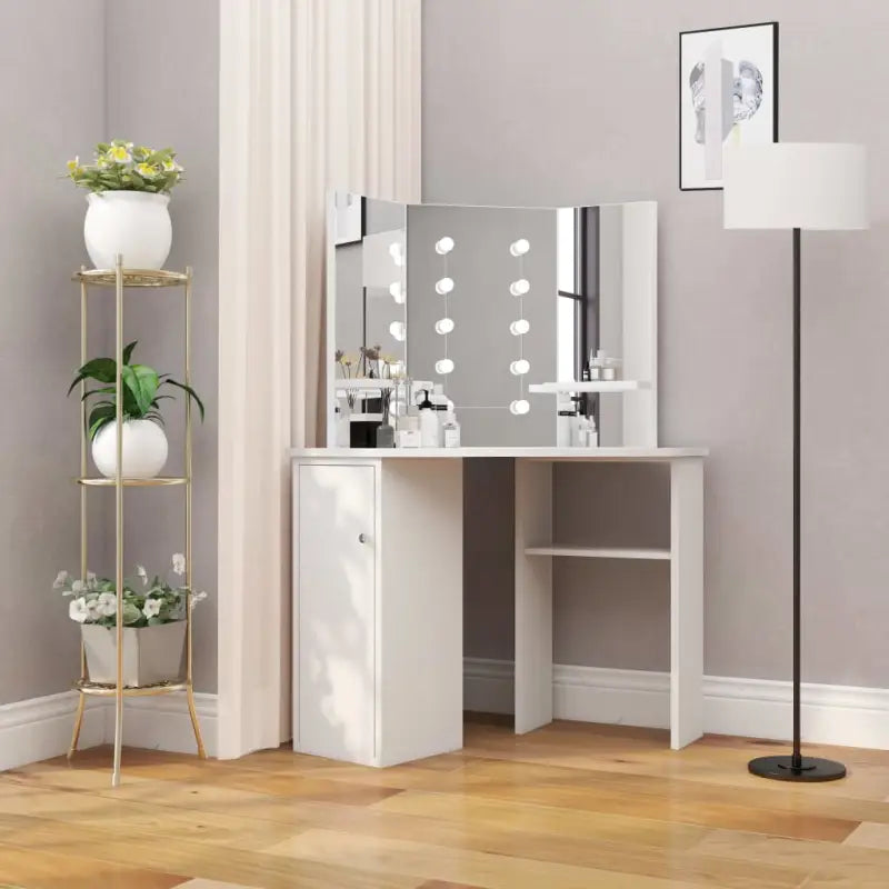 Hoekkaptafel Met Led 111X54X141,5 Cm