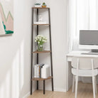 Hoekkast met drie schappen voor extra opbergruimte - Donkerbruin / 1 / 150 cm - Boekenkasten