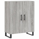 Hoge kast grijs sonoma van bewerkt hout met unieke charme - Dressoirs & buffetkasten