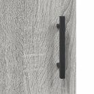 Hoge kast grijs sonoma van bewerkt hout met unieke charme - Dressoirs & buffetkasten