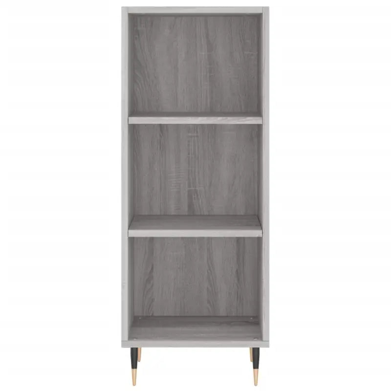 Hoge kast in grijs sonoma met ijzeren poten voor een trendy interieur - Dressoirs & buffetkasten