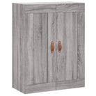 Hoge kast in grijs sonoma met ijzeren poten voor een trendy interieur - Dressoirs & buffetkasten