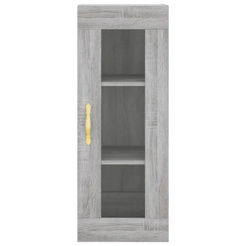 Hoge kast in grijs sonoma met ijzeren poten voor een trendy interieur - Dressoirs & buffetkasten