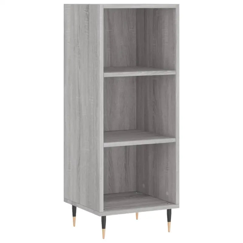 Hoge kast in grijs sonoma met ijzeren poten voor een trendy interieur - Dressoirs & buffetkasten