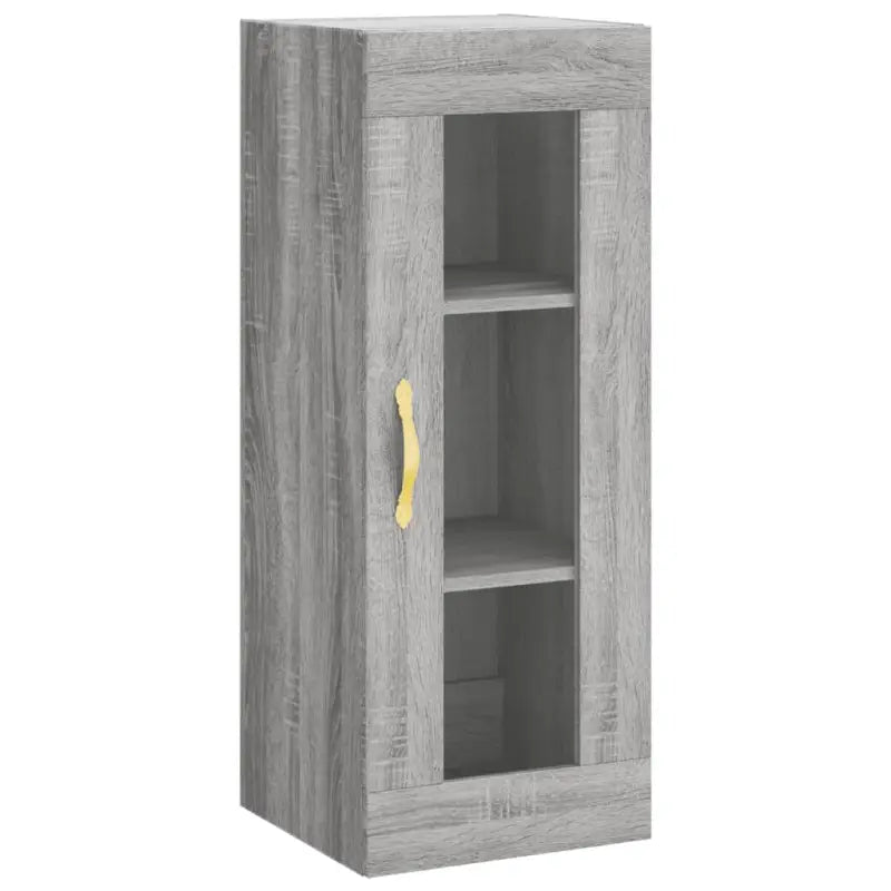 Hoge kast in grijs sonoma met ijzeren poten voor een trendy interieur - Dressoirs & buffetkasten