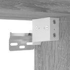 Hoge kast in grijs sonoma van bewerkt hout met elegante uitstraling - Dressoirs & buffetkasten