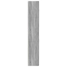 Hoge kast in grijs sonoma van bewerkt hout met elegante uitstraling - Dressoirs & buffetkasten