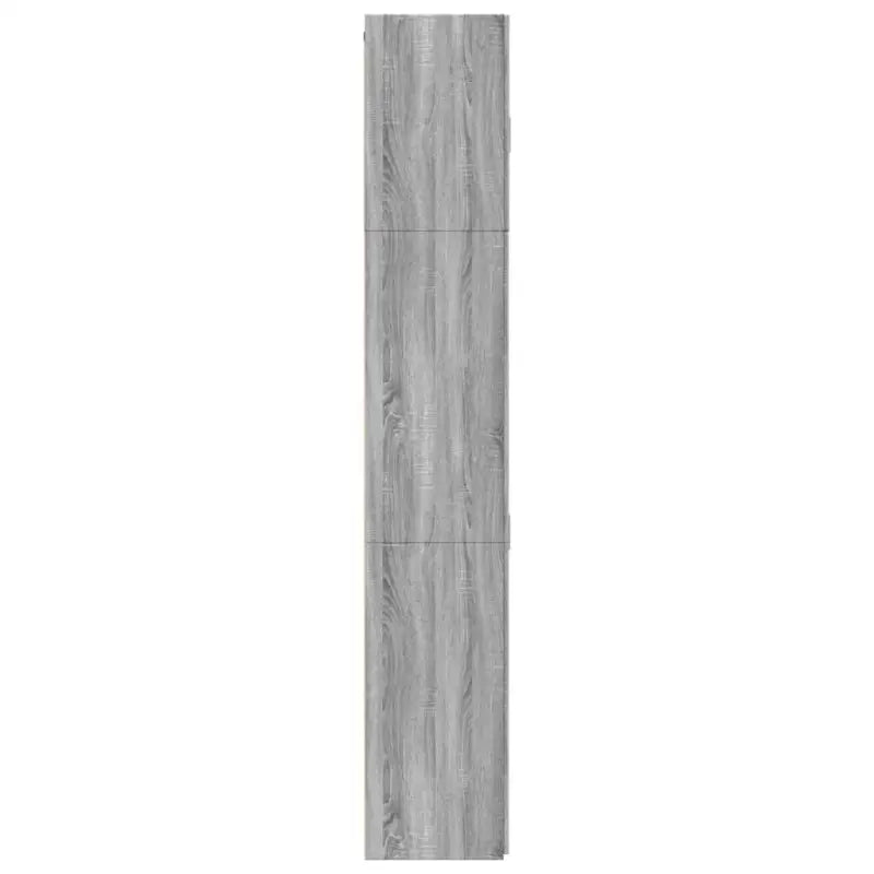 Hoge kast in grijs sonoma van bewerkt hout met elegante uitstraling - Dressoirs & buffetkasten
