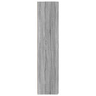 Hoge kast in grijs sonoma van bewerkt hout met stijlvolle uitstraling - Dressoirs & buffetkasten