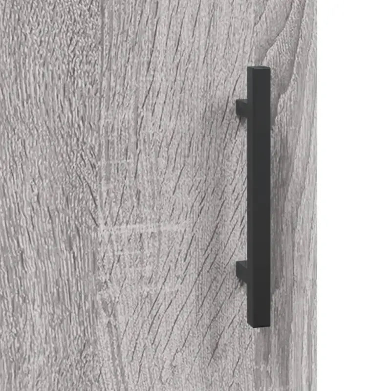 Hoge kast in grijs sonoma van bewerkt hout met unieke charme - Dressoirs & buffetkasten