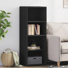 Hoge kast in grijs Sonoma van bewerkt hout voor een klassieke uitstraling - bruin eikenkleur / 1 - Dressoirs &