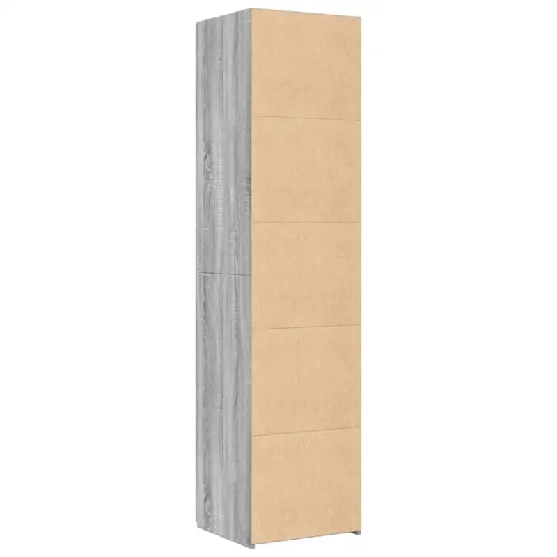 Hoge kast in grijs sonoma van bewerkt hout voor een stijlvolle interieurubouw - Dressoirs & buffetkasten
