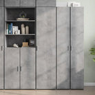Hoge kast in grijs sonoma van bewerkt hout voor een stijlvolle interieurubouw - Betongrijs / 1 - Dressoirs &