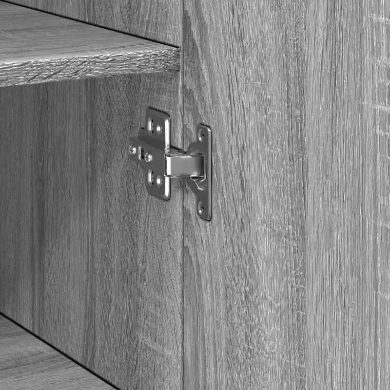 Hoge kast in grijs sonoma van bewerkt hout voor een stijlvolle interieurubouw - Dressoirs & buffetkasten