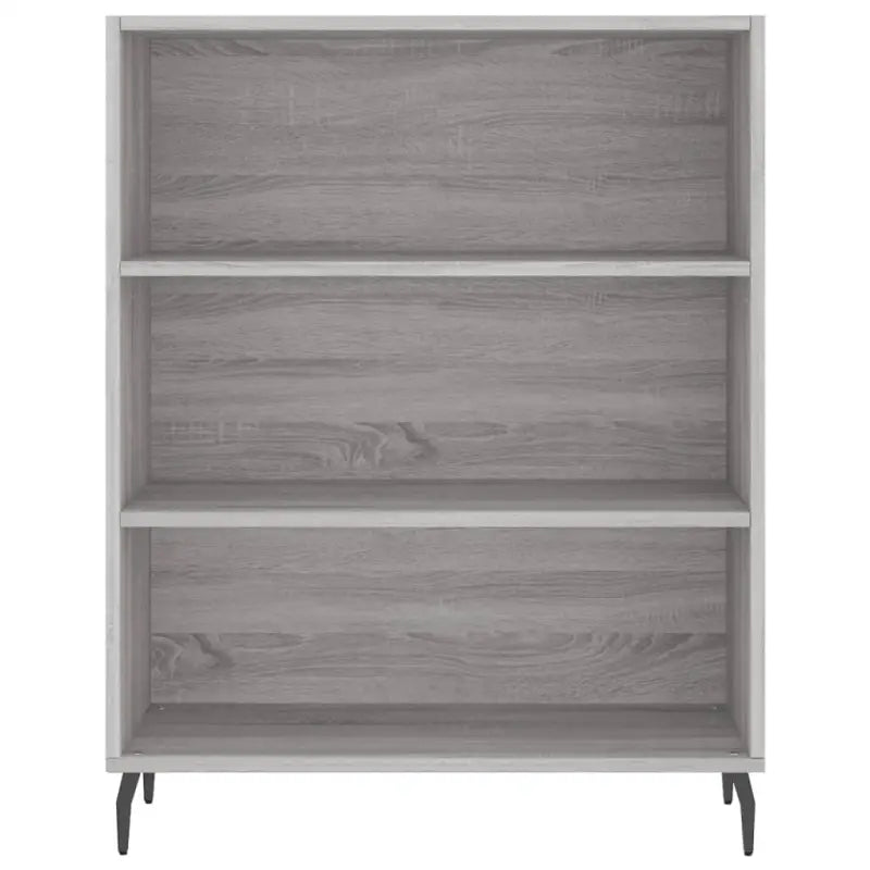 Hoge kast in grijs sonoma van bewerkt hout voor een stijlvolle uitstraling - Dressoirs & buffetkasten