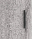 Hoge kast in grijs sonoma van bewerkt hout voor een stijlvolle uitstraling - Dressoirs & buffetkasten