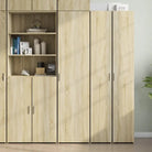 Hoge kast in grijs sonoma van bewerkt hout voor een stijlvolle interieurubouw - Sonoma eiken / 1 - Dressoirs &