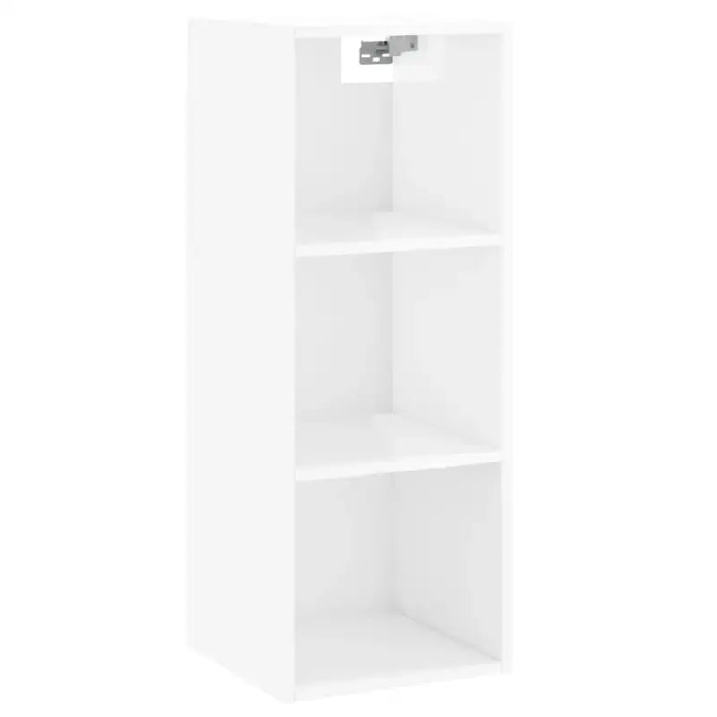 Hoge kast in hoogglans wit van bewerkt hout met unieke charme - Dressoirs & buffetkasten