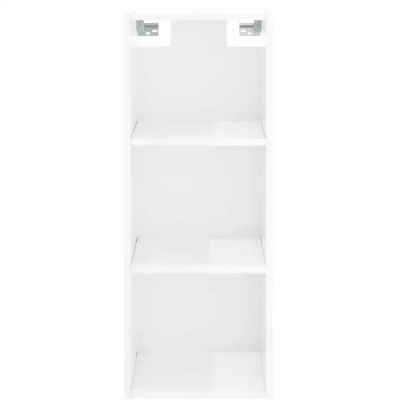 Hoge kast in hoogglans wit van bewerkt hout met unieke charme - Dressoirs & buffetkasten