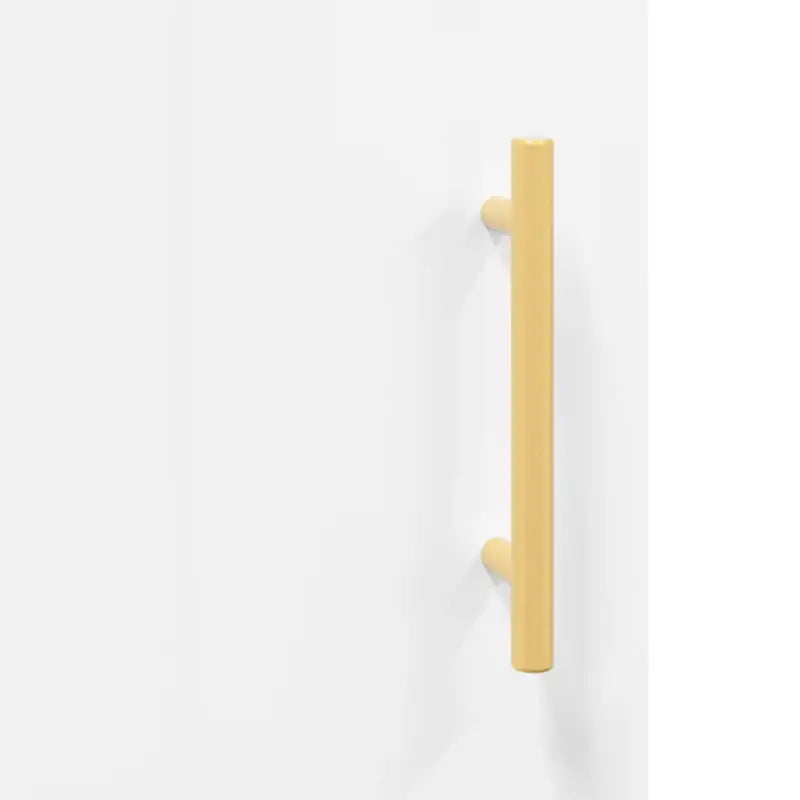 Hoge kast in hoogglans wit van bewerkt hout met unieke charme - Dressoirs & buffetkasten