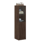 Hoge kast met glazen deur voor een trendy en duurzame interieurstijl - Dressoirs & buffetkasten