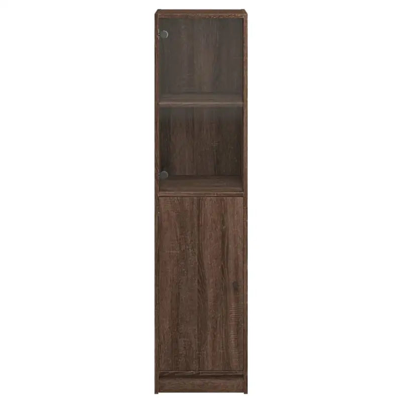 Hoge kast met glazen deur voor een trendy en duurzame interieurstijl - Dressoirs & buffetkasten