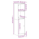 Hoge kast met glazen deur voor een trendy en duurzame interieurstijl - Dressoirs & buffetkasten