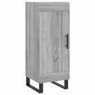 Hoge kast met ijzeren poten en bewerkt hout voor een trendy interieur - Dressoirs & buffetkasten