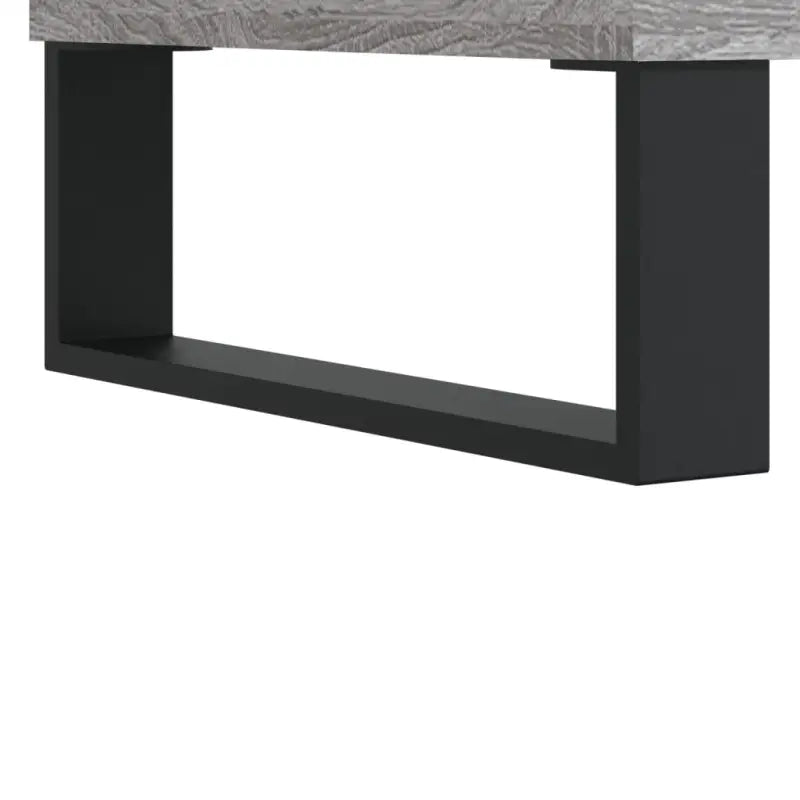 Hoge kast met ijzeren poten en bewerkt hout voor een trendy interieur - Dressoirs & buffetkasten