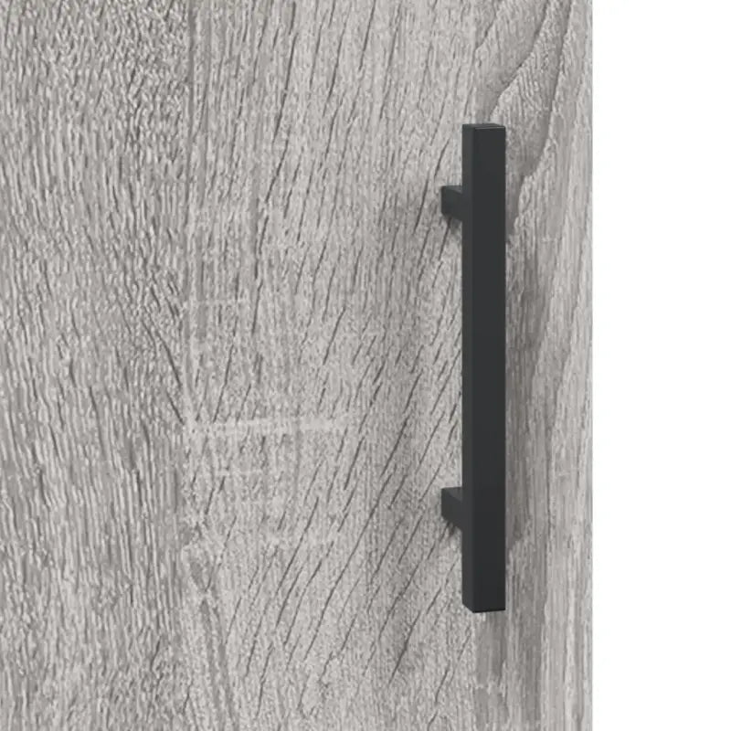 Hoge kast met ijzeren poten en bewerkt hout voor een trendy interieur - Dressoirs & buffetkasten