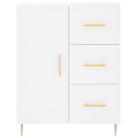 Hoge kast met ijzeren poten van bewerkt hout voor een stijlvolle look - Dressoirs & buffetkasten