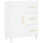 Hoge kast met ijzeren poten van bewerkt hout voor een stijlvolle look - Dressoirs & buffetkasten