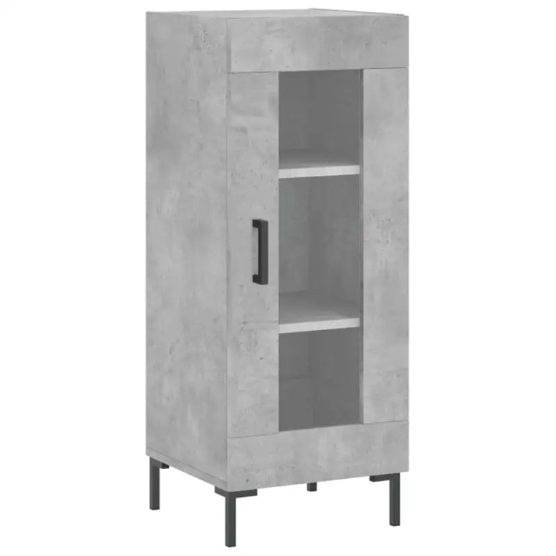 Hoge kast met ijzeren poten van bewerkt hout voor een trendy interieur - Dressoirs & buffetkasten