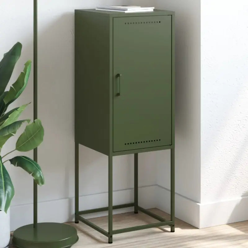 Hoge kast met industriële stijl voor woon- en slaapkamer - Groen / 1 - Dressoirs & buffetkasten