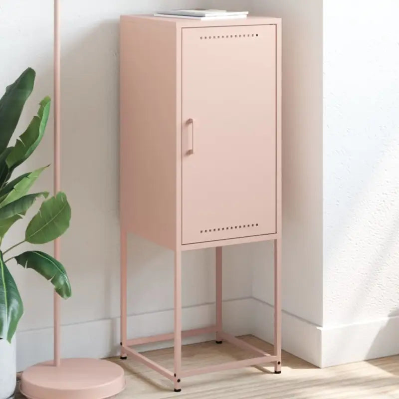 Hoge kast met industriële stijl voor woon- en slaapkamer - Roze / 1 - Dressoirs & buffetkasten