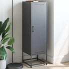 Hoge kast met industriële stijl voor woonkamer of slaapkamer - Antraciet / 1 - Dressoirs & buffetkasten