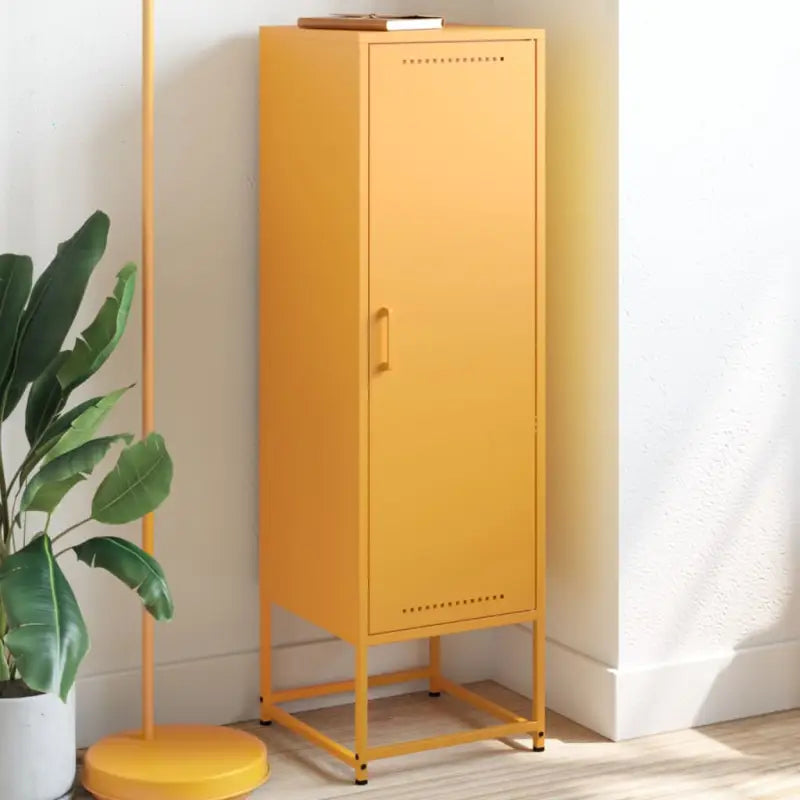 Hoge kast met industriële stijl voor woonkamer of slaapkamer - Geel / 1 - Dressoirs & buffetkasten