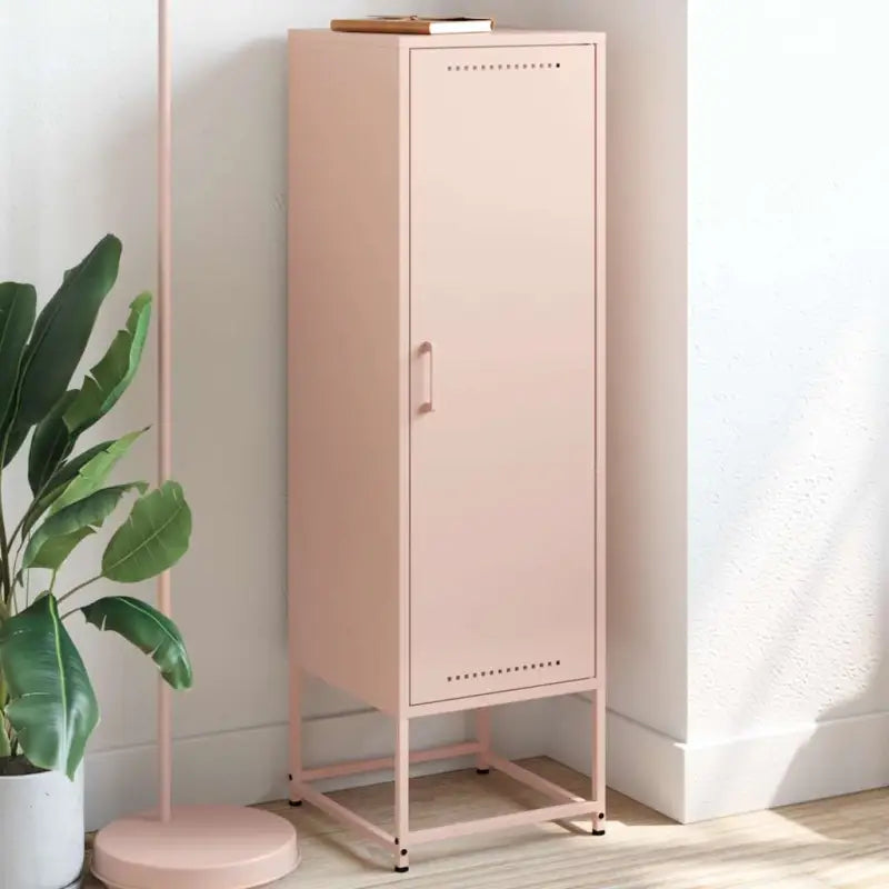 Hoge kast met industriële stijl voor woonkamer of slaapkamer - Roze / 1 - Dressoirs & buffetkasten
