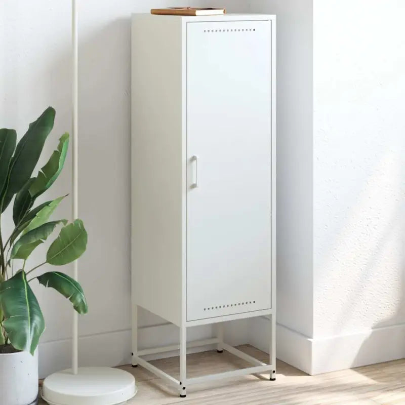 Hoge kast met industriële stijl voor woonkamer of slaapkamer - Wit / 1 - Dressoirs & buffetkasten