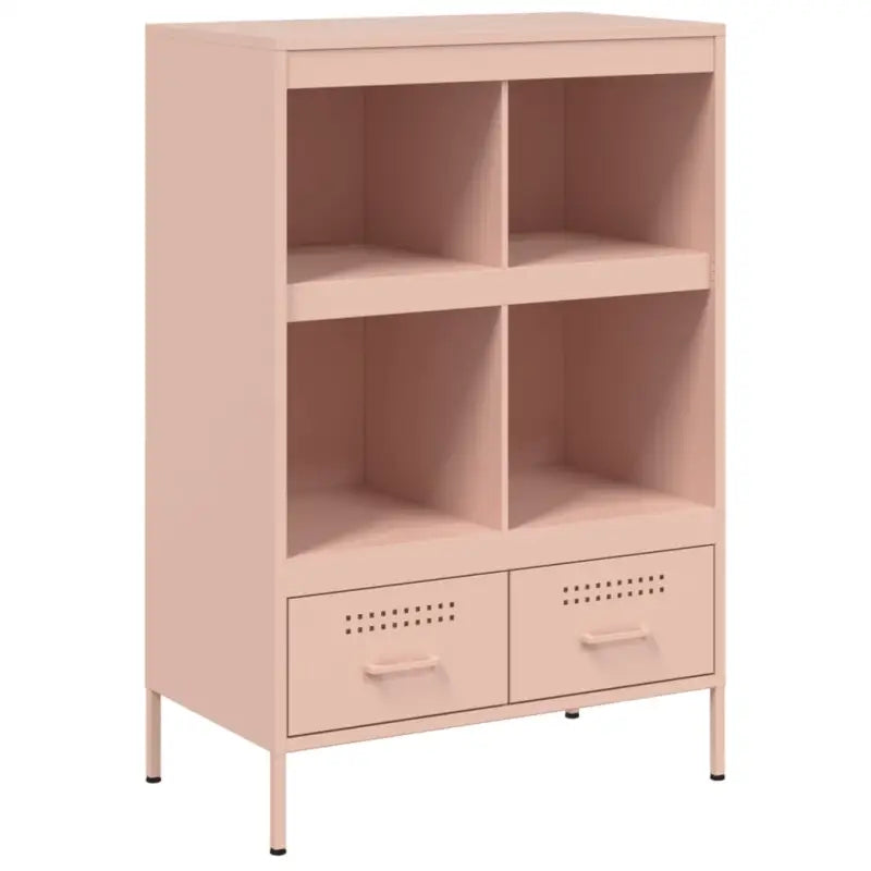 Hoge kast met koudgewalst staal en verstelbare schroefpoten - Dressoirs & buffetkasten