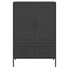 Hoge kast met koudgewalst staal en verstelbare schroefpoten - Dressoirs & buffetkasten