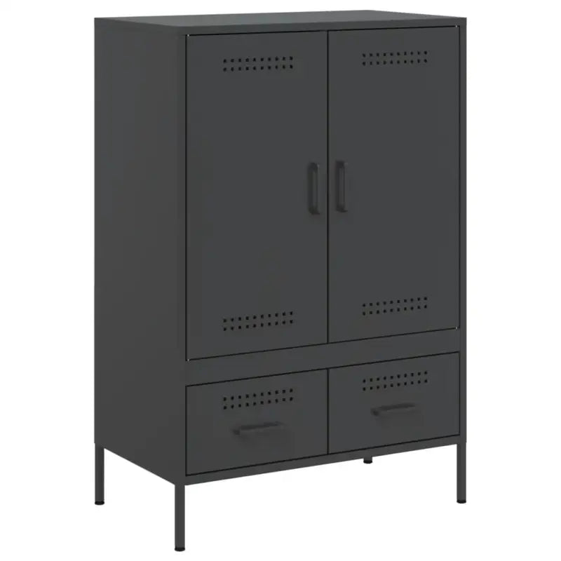 Hoge kast met koudgewalst staal en verstelbare schroefpoten - Dressoirs & buffetkasten