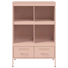 Hoge kast met koudgewalst staal en verstelbare schroefpoten - Dressoirs & buffetkasten