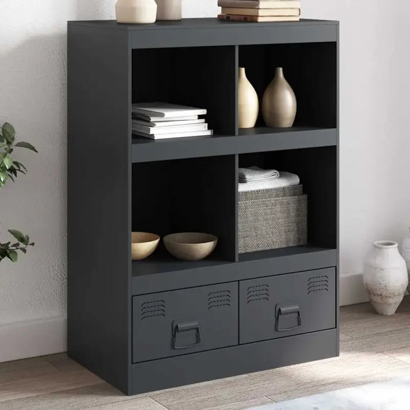 Hoge kast met koudgewalst staal voor een moderne uitstraling - Dressoirs & buffetkasten